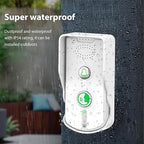 Swokely Rechargeable Wireless Intercom Unit, 2-Way Talking, 500 Meter Talking Distance, Power Saving, IP54 Water Resistance Rating, 2 Pcs, Suitable for Home, Office (White)