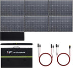 ALLPOWERS SP039 600W Foldable Solar Panel, 24% Efficient IP66 Waterproof for RV Camping Home & 12V Systems, Compact Portable Design（SP039-600W