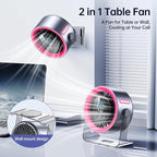 Coolhill Handheld Portable Fan with Ice Cooler: 100-Speed 5500mAh Rechargeable Handheld Fan, 12H Time Hand Cooling Personal Fans with 20000 RPM Air Turbo Tech for Travel Outdoor (Pink)