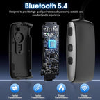 Bluetooth 5.4 Transmitter Receiver for 2 AirPods or BT Devices, Wireless Adapter for Flight, TV, PC and Gym, Switch, Bluetooth Wireless Transmitter with Dual Link AptX Adaptive/Low Latency/HD Audio