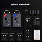 Vrriis Wireless Video Transmitter and Receiver with UVC Out for Live System,Manual Switching of 20 Channels,Wireless Video Transmission System 1500FT Los Range,0.05s Delay,Up to 5 Devices(1TX+1RX)