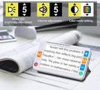 Digital Magnifier 5 Inch,Electronic Auto Focus Reading Aid Simplified Buttons Digital Video Magnifier for The Visually Impaired, Low Vision, Color Blindness, Amblyopia,26 Color Modes