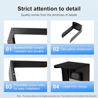 Dgyezhao Outdoor Black Doorbell Rain Anti-Glare Cover, Steel Weather-Blocking Camera Cover Glare Sun Shade Protection for Most Video Doorbells(Inward fold)