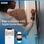 Schlage Encode Plus Smart Wi-Fi Lock for Front Door, Keyless Entry Deadbolt, Unlock with Apple Watch, Built-in WiFi and App Control, Easy Install, Alexa & Apple HomeKit Compatible, Matte Black