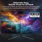 Z-Edge 27 inch Curved Gaming Monitor, QHD 1440P 165Hz 144Hz Curved 1500R Computer Monitor, MPRT 1ms Monitor Gaming, 16.7M Colors, UG27Q Frameless Bezel, 2X DP 1.4 Ports and 2X HDMI 2.0 Ports