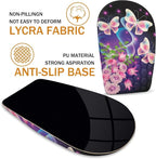 BOCHEERY Ergonomic Mouse Pad Wrist Support,Upgrade Mousepad with Massage Design,Non-Slip PU Base Desktop Mouse Pads for Pain Relief, Computer, Office & Home,12 x 8 in（F-Butterfly with Flower）