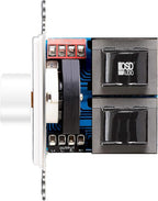 OSD Audio 300W in Wall Volume Control Impedance Matching for Home Speakers, Rotary Knob White SVC300