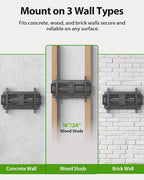 USX MOUNT Full Motion TV Wall Mount for Large TVs 42-97 Inch up to 150 lbs, Wall Mount TV Bracket with Swivel and Tilt, Fits 16",18", 24" Wood Studs, Max VESA 600x400mm Fit 65+ 75+ 85 86 90 TVs XML025