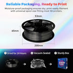 Flashforge 3D Printer Filament Silk PLA 1.75mm 1kg Spool-Dimensional Accuracy +/- 0.02mm (Metal Grey)
