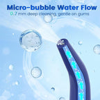 WellLeo Water Flossers for Teeth, Portable Oral Irrigator Rechargeable Water Dental Flosser Pick with High Pressure 5 Jet Tips, IPX7 Travel Water Flossing for Brace Teeth Cleaner Gum Care