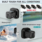 Richelock Fingerprint Door knob, Smart Biometric Door Lock with Keypad, Keyless Entry Code Door Knob, Waterproof & Weatherproof, Auto Lock,Voice Navigation, for Bedroom, Gate,Office