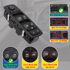 AMICAREP Master Power Window Switch Driver Side Compatible with 2012-2015 Dodge Grand Caravan Ram 1500 2500 3500 Town & Country 9+3 Pin 4 Door Replaces# 68110866AB