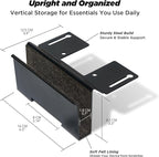 ULTRARM Moodular Add-ons Vertical Laptop Tray [Accessory Only - Requires Moodular Wooden Monitor Stand Slide Rails for Use] Black MSA-VLT