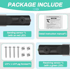 for Genie Garage Door Sensor, Replacement for Genie/Overhead Garage Door Sensor, Compatible with Genie/Overhead Garage Door Opener Made After 1993, Item Includes Two Sensors (Receiving&Sending)