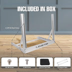 Sound Town 8U Aluminum 2-Post Desktop Open-Frame Rack, Angle Adjustable, for Audio/Video, Network Switches, Routers, Patch Panels (2PF-8A)
