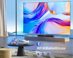 Projector, GooDee 4K Support 600 ANSI WiFi Bluetooth Native Full HD 1080P Projector, 15000L Home Theatre Projector 4P/4D with Dolby Audio, Compatible iOS/Android/Tablet/PC/TV Stick/USB/DVD/Game/PPT