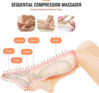 FIT KING Air Compression Leg and Foot Massager with Heat for Circulation and Pain Relief Helpful for Swollen Legs Edema RLS - Great Gift for Women Parents Friends