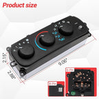599-149 HVAC Climate Control Module Compatible with 2001-2006 Chrysler Sebring and 2001-2006 Dodge Stratus AC Heater Control Panel Switch, 599149 Air Conditioning Temperature Control Head Unit
