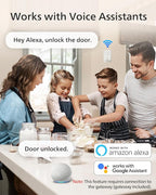 Philips Wi-Fi Smart Lock with Handle, Keyless Entry Keypad Door Lock with Handle, Front Door Deadbolt Set with WiFi Gateway, App Control, Fingerprint Unlock, PIN Code Unlock, Auto Locking