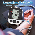 CardioVantage Blood Pressure Monitor for Home Use, Upper Arm Blood Pressure Machine with Large Cuff (8.7’’-16.5’’), Automatic BP Cuff with Large Screen, 2 User, 198 Memories