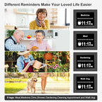 Jaihonda Clock with Date and Time for Elderly Dementia Clock for Seniors 12 Alram Option Large Display Large Number Digital Calendar Day Alzheimers Clocks for Seniors