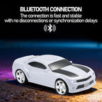 WSTER Classic Sports Car Model Bluetooth Speaker, Portable Wireless Outdoor Speaker with HD Sound, TWS Pairing, Truck Bluetooth Speaker, Parties & Home Audio (White)