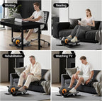 Under Desk Elliptical Machine, Electric Seated Pedal Exerciser, Min Leg Exerciser with Remoter, 12 Level Speeds, Forward & Reverse Direction, Manual & Auto Mode for Home Office