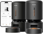PETLIBRO Automatic Multiple Cats Feeder, 5G WiFi Automatic Dog Food Dispenser with Freshness Preservation for 2 Pets, 5L Timed Pet Feeder with Low Food Sensor, Up to 10 Meals Per Day, Granary Black