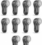 Ferrochef 10 Pack Fabric Shaver and Lint Remover,Sweater Defuzzer with 20 Replaceable Blades,Fuzz Remover Furniture Sweater Shavers to Remove Pilling, Battery Operated, Gray
