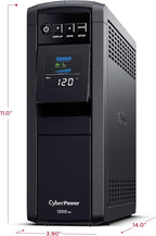 CyberPower CP1350PFCLCD PFC Sinewave UPS Battery Backup and Surge Protector, 1350VA/880W, 12 Outlets, AVR, Mini-Tower; UL Certified
