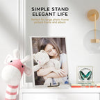 IPAME 14 Inch Heavy Duty Plate Stand (2 Pack) – Metal Display Easel for Large Plates, Platters, Picture Frames, Plaques, Signs and Posters