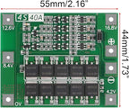 Gebildet 3pcs Enhanced 4S 40A 16.8V 18650 Lithium Battery Protection Board PCB BMS Charger Protection Circuit Balance Charging Module