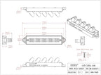 16Amp 300V 2x5 Position Terminal Block Distribution Module. OONO D-1655GP