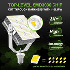 OPENLUX LED Shoebox Retrofit Kit 240W 34800LM E39 Mogul Base ETL DLC Listed 5000K Retrofit Light for Parking Lot Lights Tennis Court LED Module AC100-277V