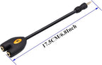 zdyCGTime 3.5mm Audio Headphone Y Splitter Cable 4-Pole 3.5mm AUX Male to 2 Port 3.5mm Female Headset Mic & Stereo Audio Y Splitter Cable for Earphone,for Smartphone, Samsung, LG, (17.5CM)(4Pole)