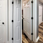 30 Pack Rounded Matte Black Door Hinges 3.5 Inch 5/8" Radius Interior 3 1/2" Flat Iron Bifold Residential Standard Bedroom Indoor for Doors 3 ½"Hardware Control House Home Decor Essentials Accessories