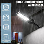 Solar Street Lights Outdoor Waterproof ,30000LM Dusk to Dawn Solar Lights with Motion Sensor and Remote Control Solar Powered LED Flood Light Outside for Parking Lot, Security, Garden, Garages 2 Pack