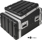 Sound Town Lightweight and Compact 6U ATA ABS Rack Case, with Slant Mixer Top, 21" Depth, 10U Top and 6U Side Spaces (STMR-A10X6U)