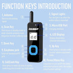 ELIDAIP T-M1 Super Mini Walkie Talkie for Adults,Portable Two Way Radios with Earpiece,Small 2 Way Radio for Restaurant, Workplace,Outdoor Sport,Hotel,Tourism,Skiing, Hiking,Supermarket,Black 2 Pack