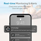 ULTRALOQ U-Bolt WiFi Smart Lock with Door Sensor, 7-in-1 WiFi Deadbolt Smart Lock, App Remote Control No Hub, Auto Unlock, Easy Install, IP65 Waterproof, ANSI Grade 1, Nickel