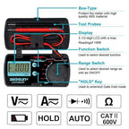 ALLOSUN Pocket Size Compact Digital Multimeter Auto Range Multi Continuity Tester (EM3082 (auto Range))