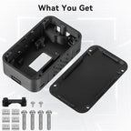 Meshnology Case for LoRa ESP32 V3 Module Board Device Set - Development Board Antenna 3000mAh Battery All-in Enclosure OLED Screen Protection Shell with Type C Interface (N35, Black)