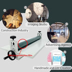 JARYANNIX Foldable Manual Cold Laminating Machine, 30Inch Commercial Cold Laminator, Adjustable Pressure, No Bubble Photo Film Laminating Machine, Maximum Thickness 0.4in
