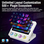 VSDINSIDE Macro Pad, Streaming Deck Stream Controller Soundboard Keypad, Programmable Keys USB Shortcut Keyboard for Gamer Streamer, Audio Mixer for OBS, YouTube, Office Desk Setup, PC, Mac