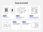 Vine Smart Thermostat - WiFi Programmable Thermostat for House - Compatible with Alexa and Google Assistant, 4.0" Touch Screen Christmas Valentine's Day Optional Wallpaper, C-Wire Required