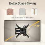 Mounting Dream Monitor Wall Mount for Most 17-39 Inch (Some up to 42 inch)，UL Listed TV Mount TV Bracket with Articulating Arms Tilt Swivel Extension Rotation, Up to VESA 200x200mm and 33 lbs, MD2462