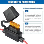 Yancincny Voltage Stabilizer 10-32V to 24V 5A, dc 12V to 24V 120W Waterproof DC DC Converter with Over Current/Temperature Protection & Fuse, for 24V Lighting, CCTV Camera, Car Truck