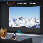 IN&VI Motorized ALR Floor Rising Projector Screen for Long/Standerd Throw Projector,Movie Screen for Home Theater,Motorized Projector Screen 4K/8K Ultra HD Active 3D (100 Inch/16:9)
