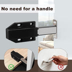 8 Pack Magnetic Push Latch,Heavy Duty Magnetic Touch Latch,for Push to Open Cabinet or Kitchen Drawer, Kitchen Door,on Strong Pop Out (White - 2.7 inch, 8 Pack)