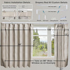 SmartWings Automatic Curtain Opener with Drapery, Motorized Vertical Blinds with Remote, Electric Closet Doors Sliding Panels Compatible with Alexa Google Homekit, 90% Blackout Milky Coffee